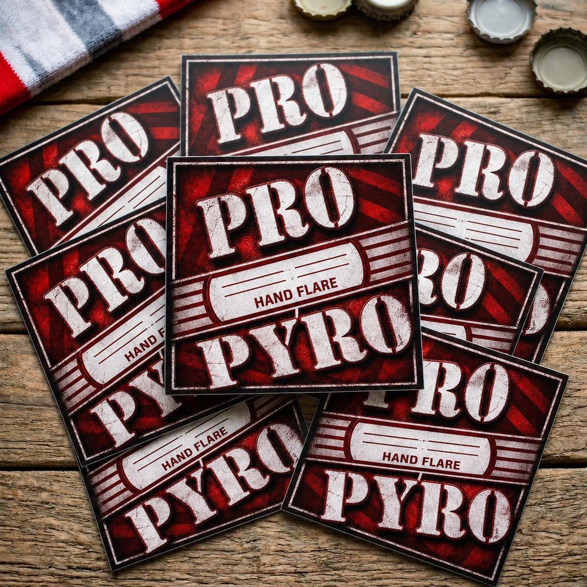 Ultras Culture – Pro Pyro Stickers (7x7 cm) by Ultras Culture - Football Streetwear Merchandise