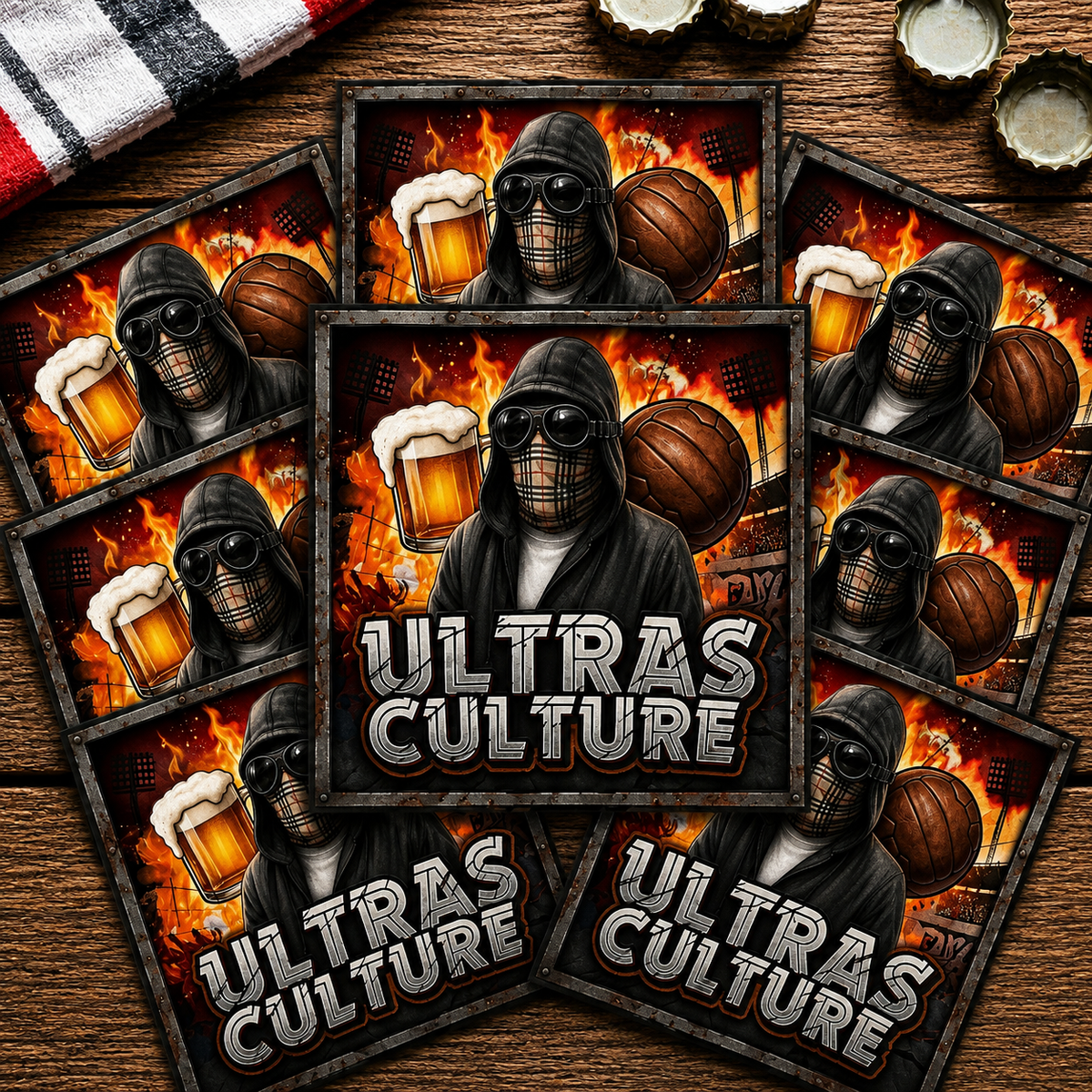 Ultras Culture – Ultras Culture Stickers (7x7 cm) by Ultras Culture - Football Streetwear Merchandise