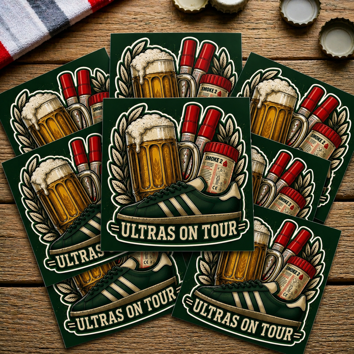 Ultras Culture – Ultras On Tour (7x7 cm) by Ultras Culture - Football Streetwear Merchandise