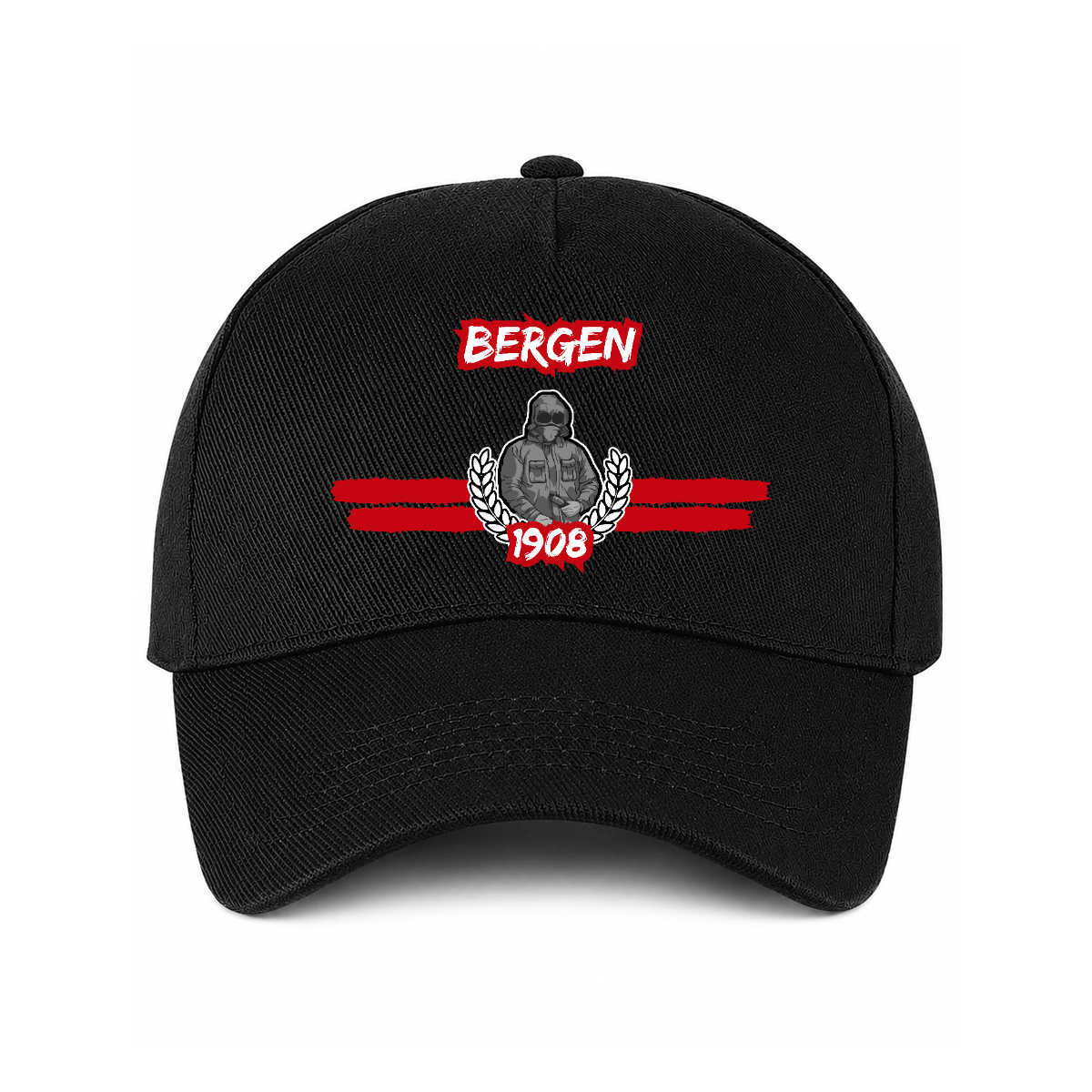 Ultras Culture Bergen 1908 PYRO Cap – Black Football Supporters Streetwear