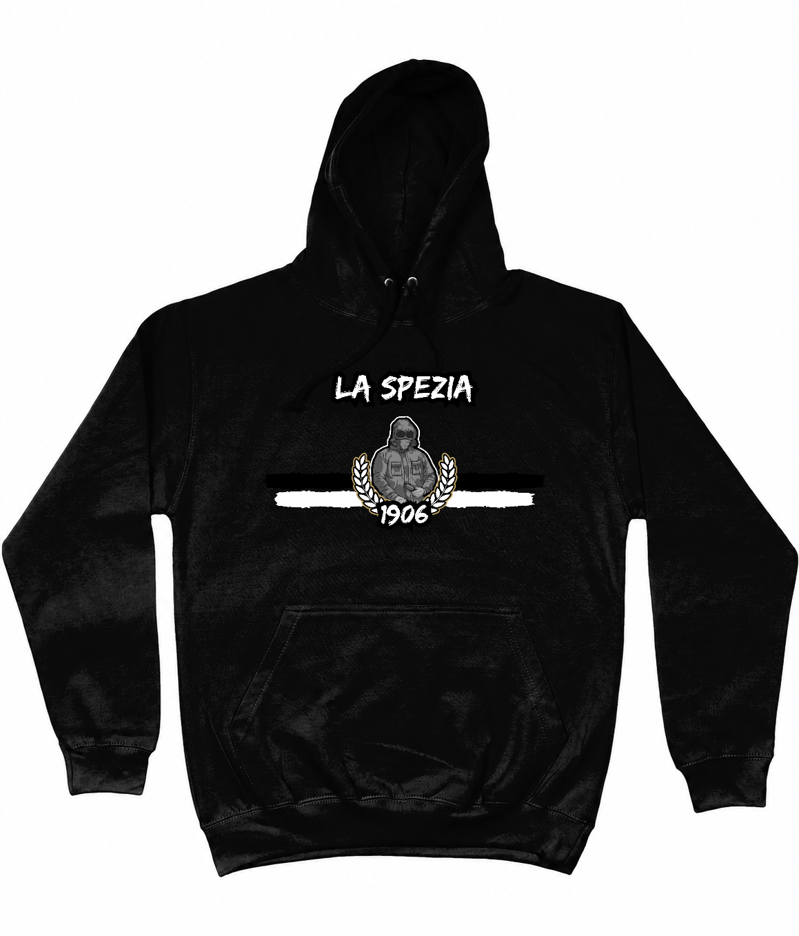 Ultras Culture La Spezia 1906 PYRO Hoodie – Black Football Supporters Streetwear