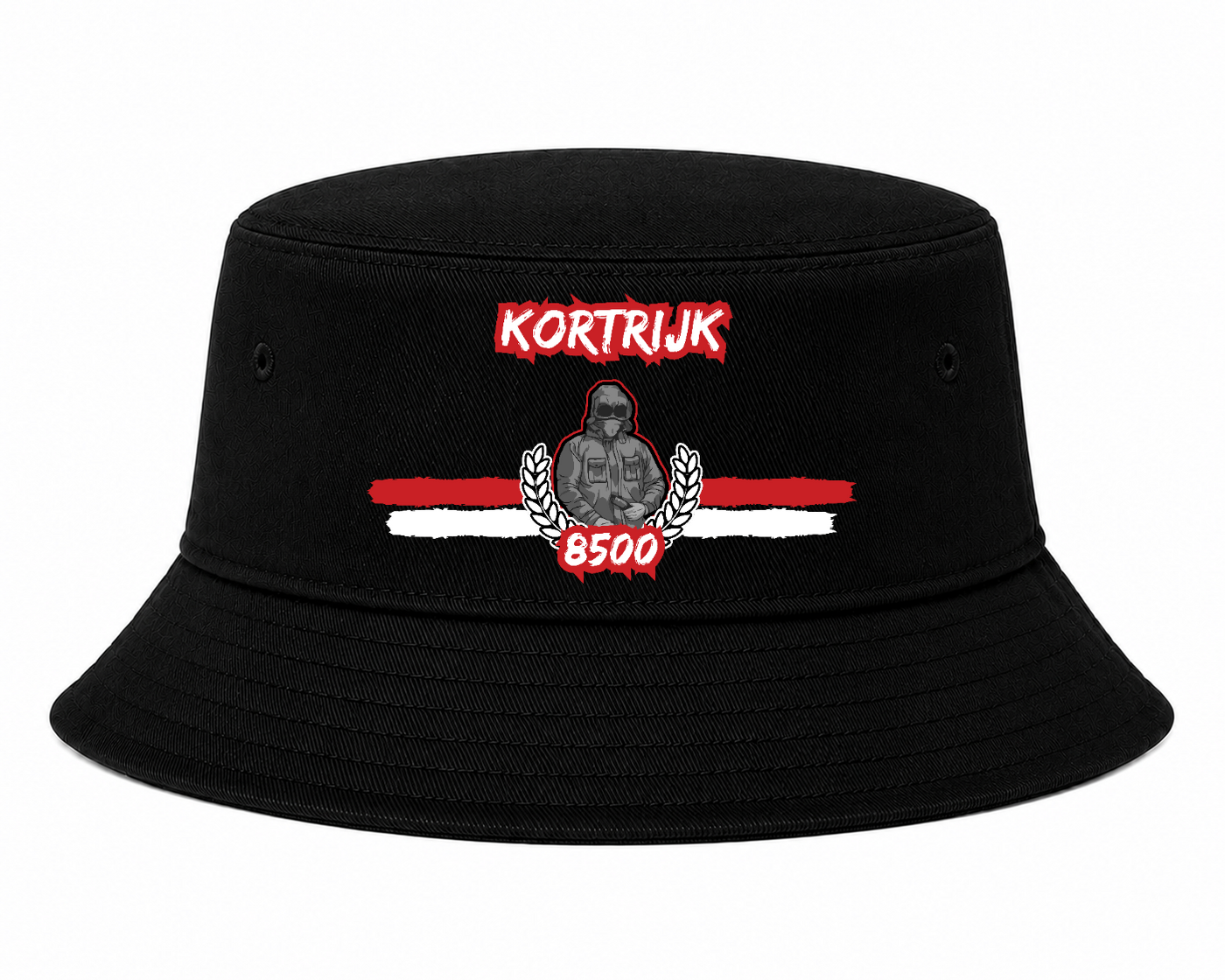 Kortrijk - 8500 - Bucket Hat by Ultras Culture - Football Streetwear Merchandise